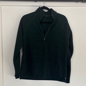 Eddie Bauer Women's Forest Green Zip-Up Sweater